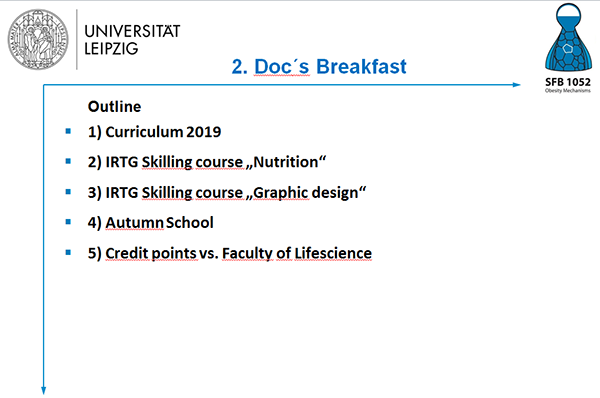 Talking points of the doctoral breakfast